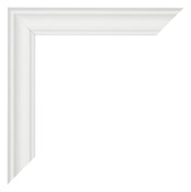 Cornice 50x65cm Bianco Spazzato MDF Lazio Dettaglio Angolo | Yourdecoration.it
