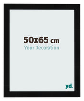 Cornice 50x65cm Nero Argento Lucido MDF Pisa Davanti Dimensione | Yourdecoration.it
