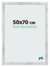 Cornice 50x70cm Alluminio Spazzolato MDF Pisa Davanti Dimensione | Yourdecoration.it