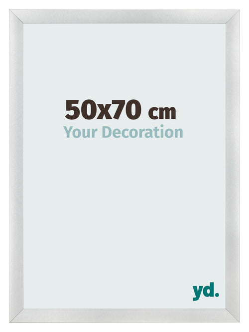 Cornice 50x70cm Argento Nero Spazzato MDF Pisa Davanti Dimensione | Yourdecoration.it