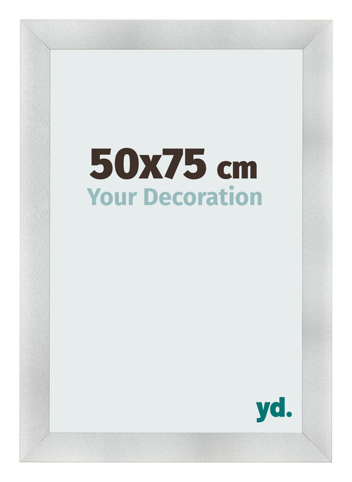 Cornice 50x75cm Alluminio Spazzolato MDF Pisa Davanti Dimensione | Yourdecoration.it