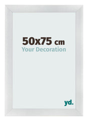 Cornice 50x75cm Argento Nero Spazzato MDF Pisa Davanti Dimensione | Yourdecoration.it