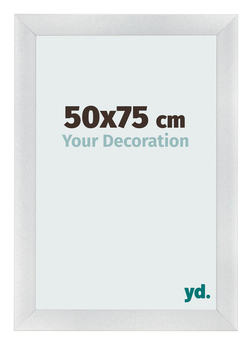 Cornice 50x75cm Argento Nero Spazzato MDF Pisa Davanti Dimensione | Yourdecoration.it