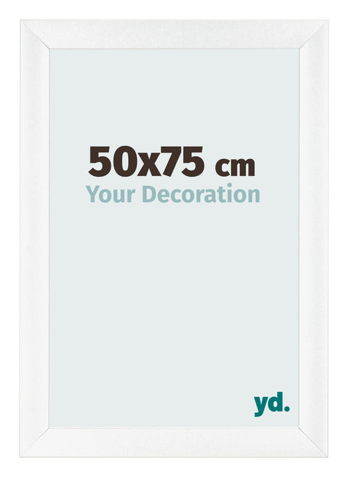 Cornice 50x75cm Bianco Vintage MDF Pisa Davanti Dimensione | Yourdecoration.it