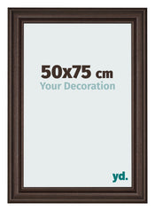 Cornice 50x75cm Quercia Scura MDF Lazio Davanti Dimensione | Yourdecoration.it