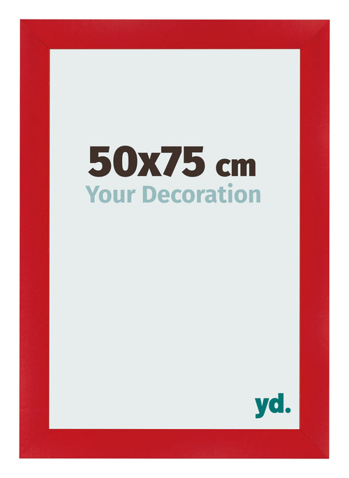 Cornice 50x75cm Rosso MDF Pisa Davanti Dimensione | Yourdecoration.it
