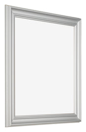 Cornice 55x55cm Argento Opaco MDF Lazio Davanti Obliquo | Yourdecoration.it