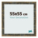 Cornice 55x55cm Blu Oro Fondente MDF Pisa Davanti Dimensione | Yourdecoration.it