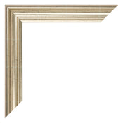 Cornice 55x55cm Lucentezza Metallica MDF Lazio Dettaglio Angolo | Yourdecoration.it