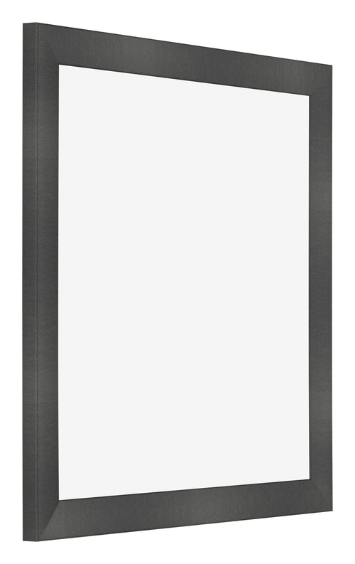 Cornice 55x55cm Nero Argento Lucido MDF Pisa Davanti Obliquo | Yourdecoration.it