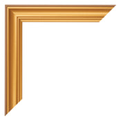 Cornice 55x55cm Oro Opaco MDF Lazio Dettaglio Angolo | Yourdecoration.it