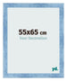 Cornice 55x65cm Blu Acceso Spazzato MDF Pisa Davanti Dimensione | Yourdecoration.it