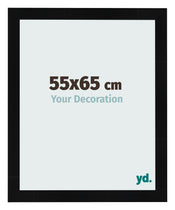 Cornice 55x65cm Nero Argento Lucido MDF Pisa Davanti Dimensione | Yourdecoration.it