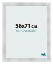 Cornice 56x71cm Alluminio Spazzolato MDF Pisa Davanti Dimensione | Yourdecoration.it