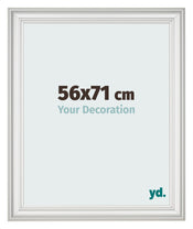 Cornice 56x71cm Bianco Spazzato MDF Lazio Davanti Dimensione | Yourdecoration.it