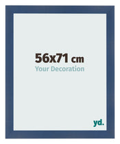 Cornice 56x71cm Blu Scuro Spazzato MDF Pisa Davanti Dimensione | Yourdecoration.it