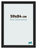 Cornice 59x84cm Grana Di Legno Nero MDF Lazio Davanti Dimensione | Yourdecoration.it