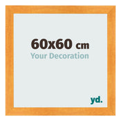 Cornice 60x60cm Arancione MDF Pisa Davanti Dimensione | Yourdecoration.it
