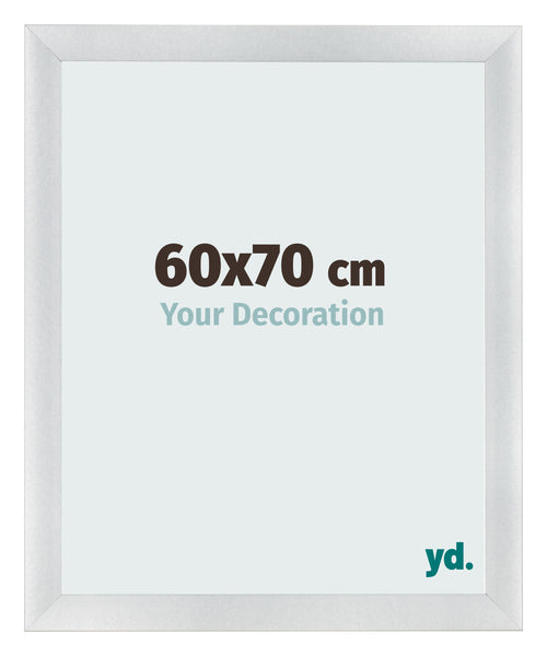 Cornice 60x70cm Argento Nero Spazzato MDF Pisa Davanti Dimensione | Yourdecoration.it