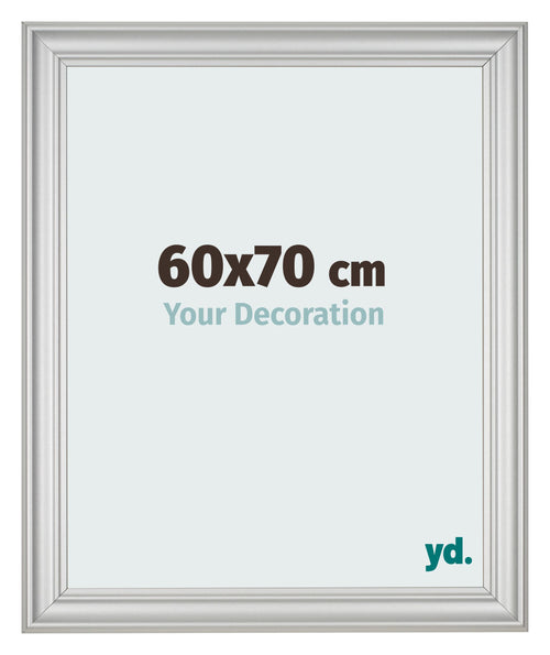 Cornice 60x70cm Argento Opaco MDF Lazio Davanti Dimensione | Yourdecoration.it