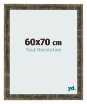 Cornice 60x70cm Blu Oro Fondente MDF Pisa Davanti Dimensione | Yourdecoration.it