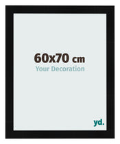 Cornice 60x70cm Nero Argento Lucido MDF Pisa Davanti Dimensione | Yourdecoration.it