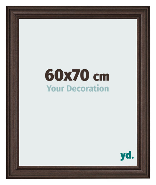 Cornice 60x70cm Quercia Scura MDF Lazio Davanti Dimensione | Yourdecoration.it