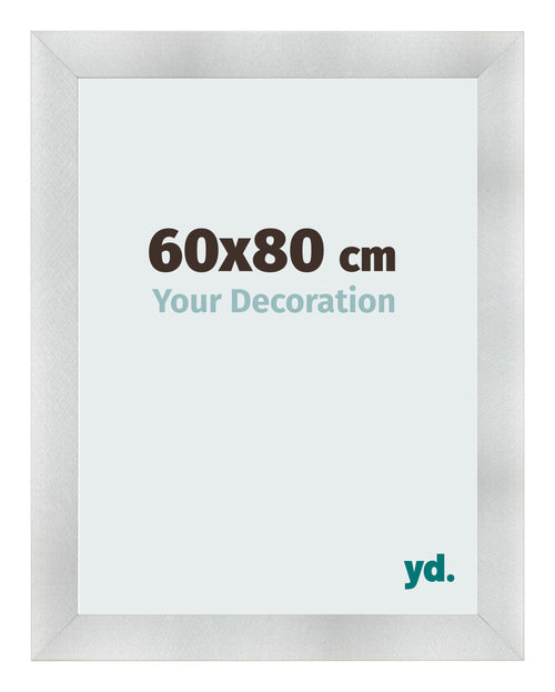 Cornice 60x80cm Alluminio Spazzolato MDF Pisa Davanti Dimensione | Yourdecoration.it