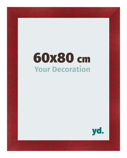 Cornice 60x80cm Vino Rosso Spazzato MDF Pisa Davanti Dimensione | Yourdecoration.it