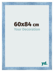 Cornice 60x84cm Blu Acceso Spazzato MDF Pisa Davanti Dimensione | Yourdecoration.it