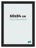 Cornice 60x84cm Grana Di Legno Nero MDF Lazio Davanti Dimensione | Yourdecoration.it