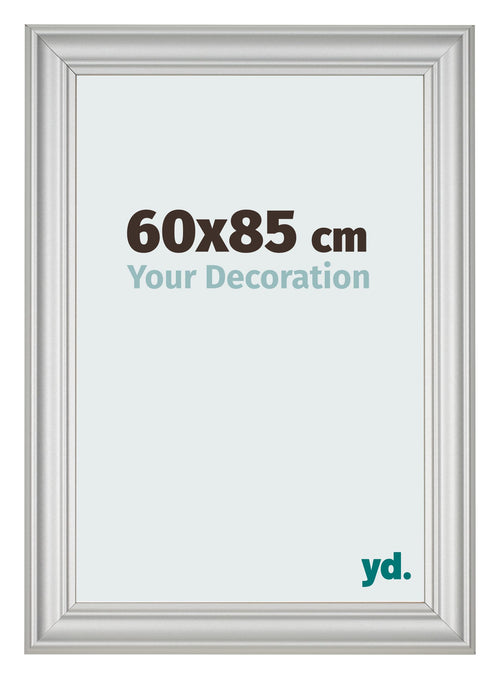 Cornice 60x85cm Argento Opaco MDF Lazio Davanti Dimensione | Yourdecoration.it