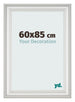 Cornice 60x85cm Bianco Spazzato MDF Lazio Davanti Dimensione | Yourdecoration.it