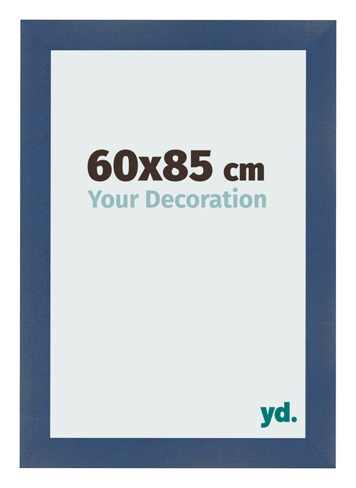 Cornice 60x85cm Blu Scuro Spazzato MDF Pisa Davanti Dimensione | Yourdecoration.it