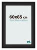 Cornice 60x85cm Grana Di Legno Nero MDF Lazio Davanti Dimensione | Yourdecoration.it