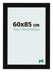 Cornice 60x85cm Nero Argento Lucido MDF Pisa Davanti Dimensione | Yourdecoration.it