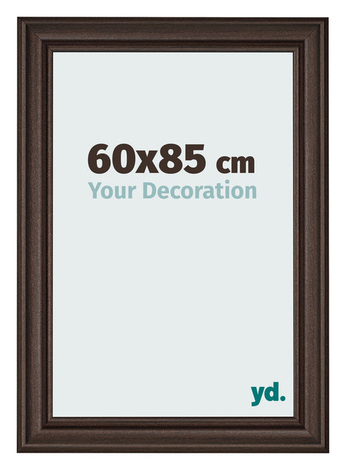 Cornice 60x85cm Quercia Scura MDF Lazio Davanti Dimensione | Yourdecoration.it
