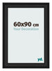 Cornice 60x90cm Grana Di Legno Nero MDF Lazio Davanti Dimensione | Yourdecoration.it