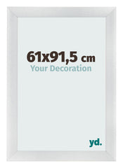 Cornice 61x91 5cm Argento Nero Spazzato MDF Pisa Davanti Dimensione | Yourdecoration.it