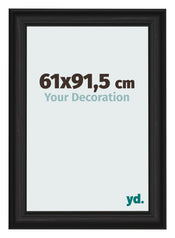 Cornice 61x91 5cm Grana Di Legno Nero MDF Lazio Davanti Dimensione | Yourdecoration.it