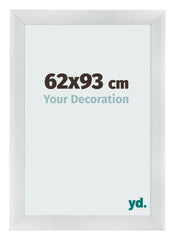 Cornice 62x93cm Argento Nero Spazzato MDF Pisa Davanti Dimensione | Yourdecoration.it