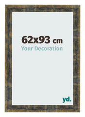 Cornice 62x93cm Blu Oro Fondente MDF Pisa Davanti Dimensione | Yourdecoration.it