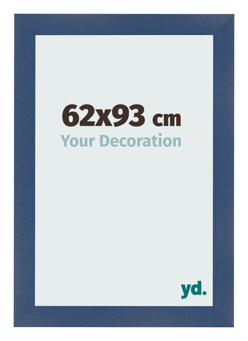 Cornice 62x93cm Blu Scuro Spazzato MDF Pisa Davanti Dimensione | Yourdecoration.it