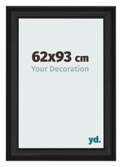 Cornice 62x93cm Grana Di Legno Nero MDF Lazio Davanti Dimensione | Yourdecoration.it