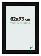 Cornice 62x93cm Nero Argento Lucido MDF Pisa Davanti Dimensione | Yourdecoration.it