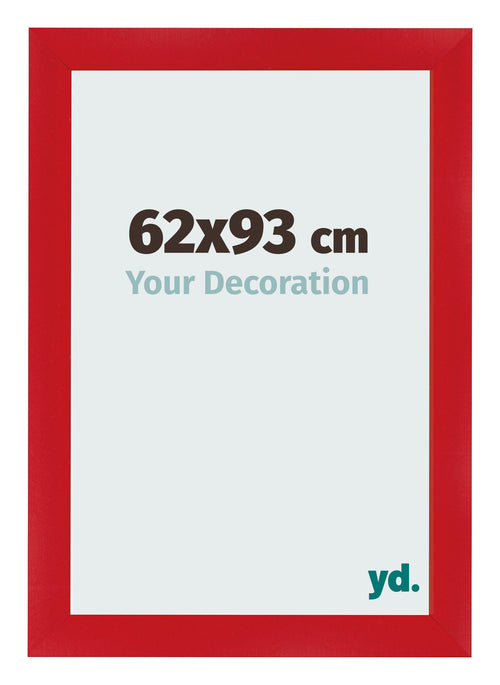 Cornice 62x93cm Rosso MDF Pisa Davanti Dimensione | Yourdecoration.it