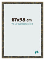 Cornice 67x98cm Blu Oro Fondente MDF Pisa Davanti Dimensione | Yourdecoration.it