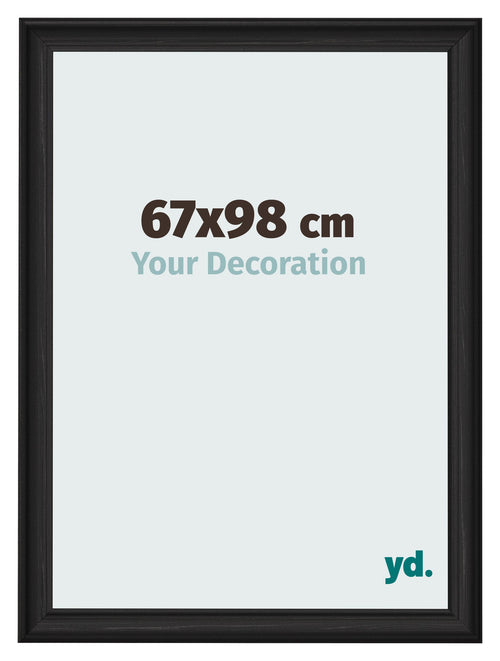 Cornice 67x98cm Grana Di Legno Nero MDF Lazio Davanti Dimensione | Yourdecoration.it
