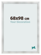 Cornice 68x98cm Alluminio Spazzolato MDF Pisa Davanti Dimensione | Yourdecoration.it