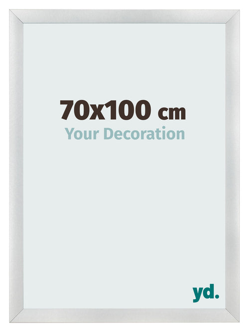 Cornice 70x100cm Argento Nero Spazzato MDF Pisa Davanti Dimensione | Yourdecoration.it